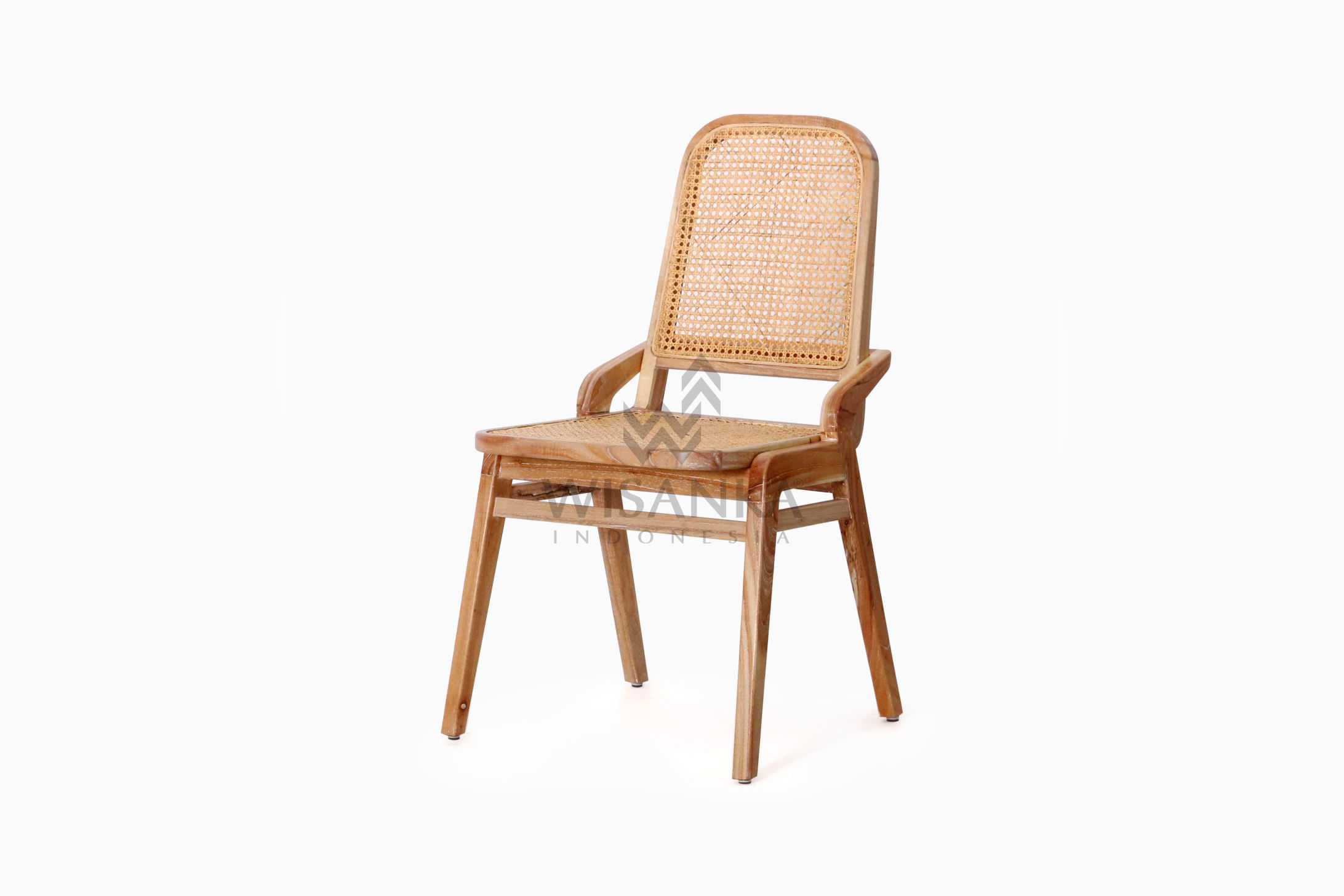 oksana wooden rattan wicker arm dining chair
